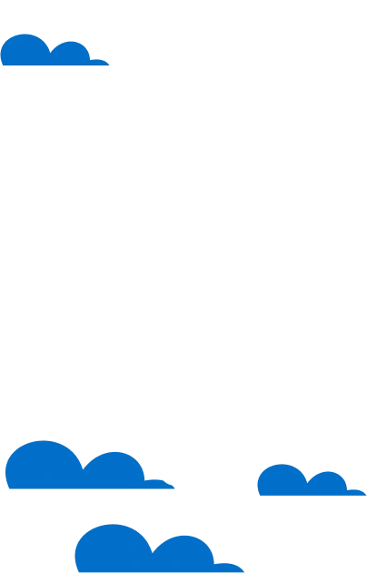 livros nas nuvens azuis